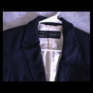 ZARA Basic Dark Navy Blazer